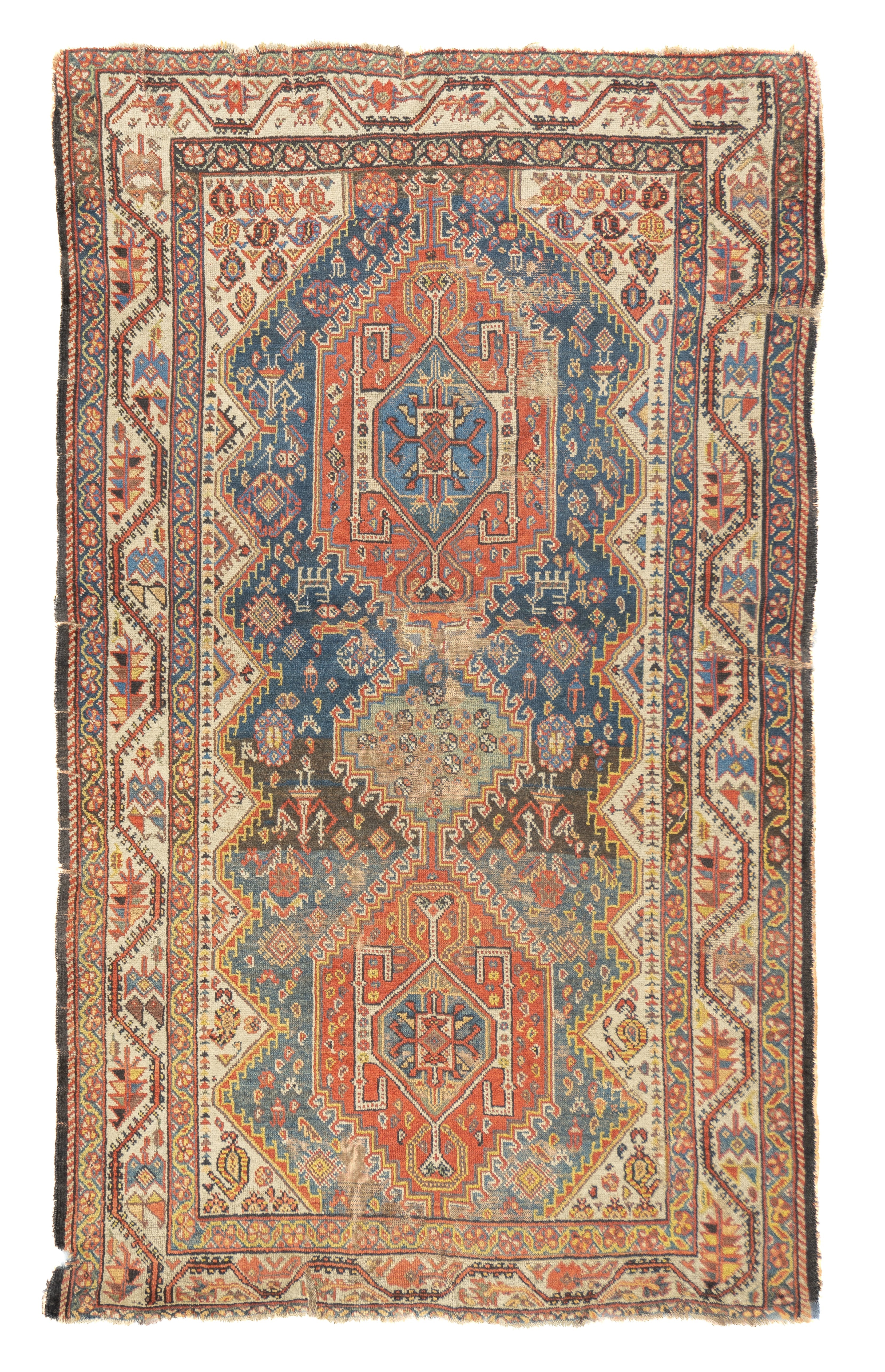 Antique Qashqai Rug 4'5'' x 7'8''