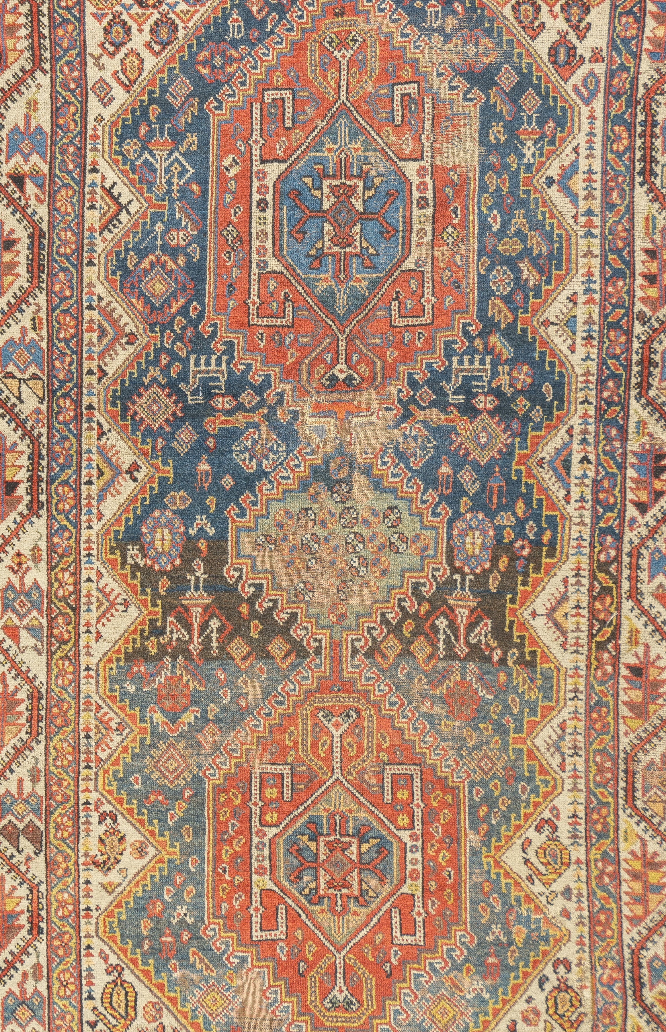 Antique Qashqai Rug 4'5'' x 7'8''