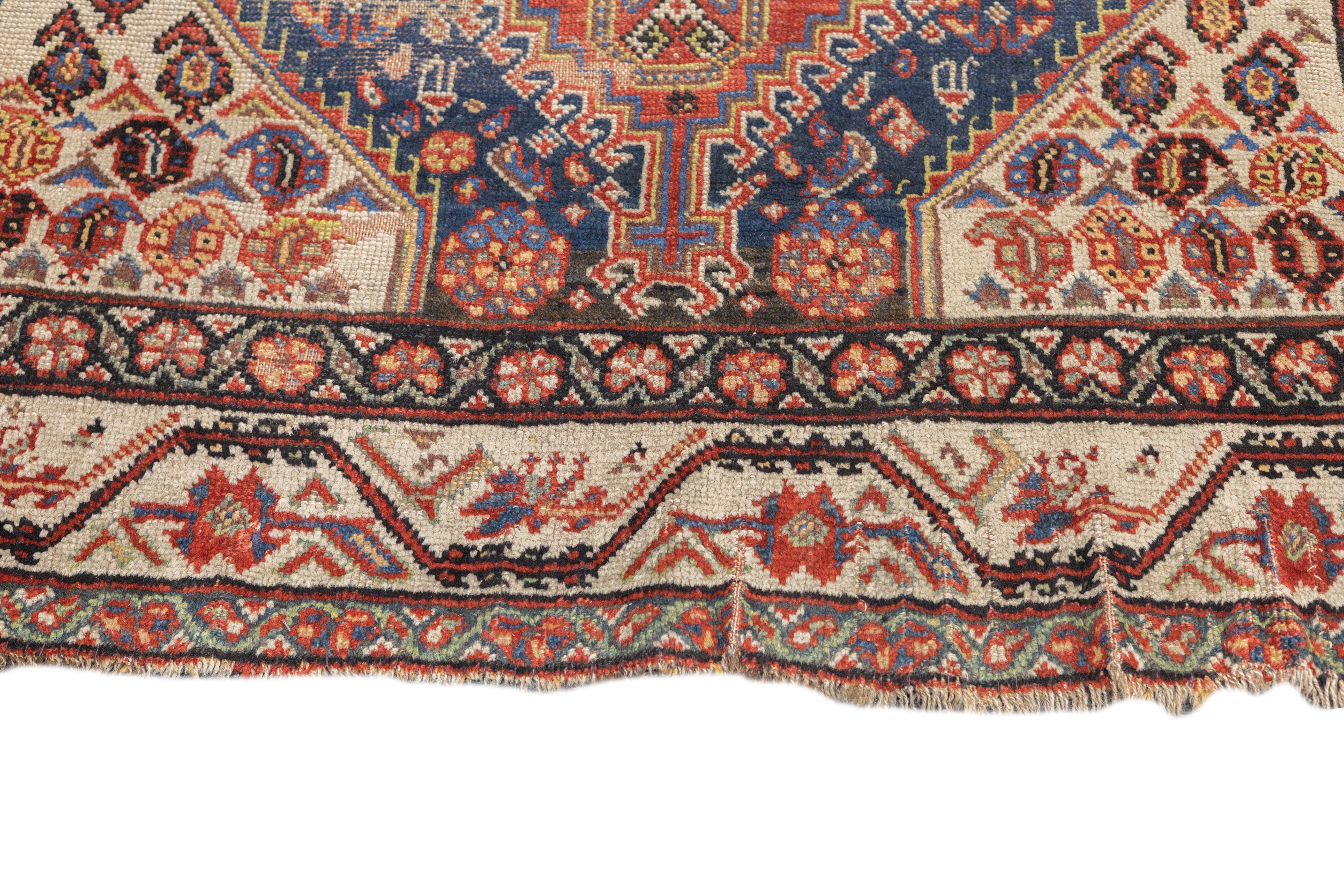 Antique Qashqai Rug 4'5'' x 7'8''
