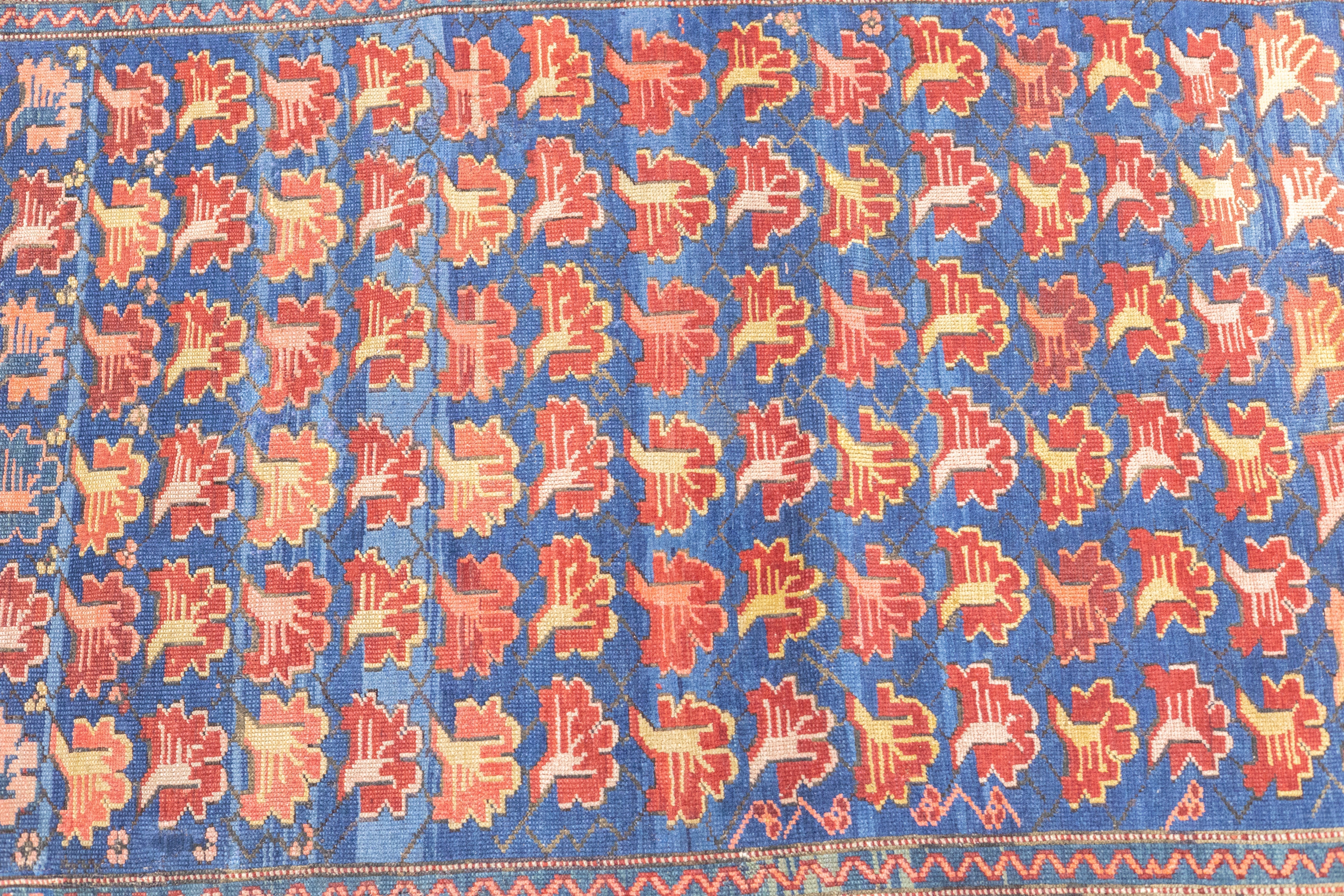 Antique Caucasian Zehour Rug 3'5'' x 5'2''