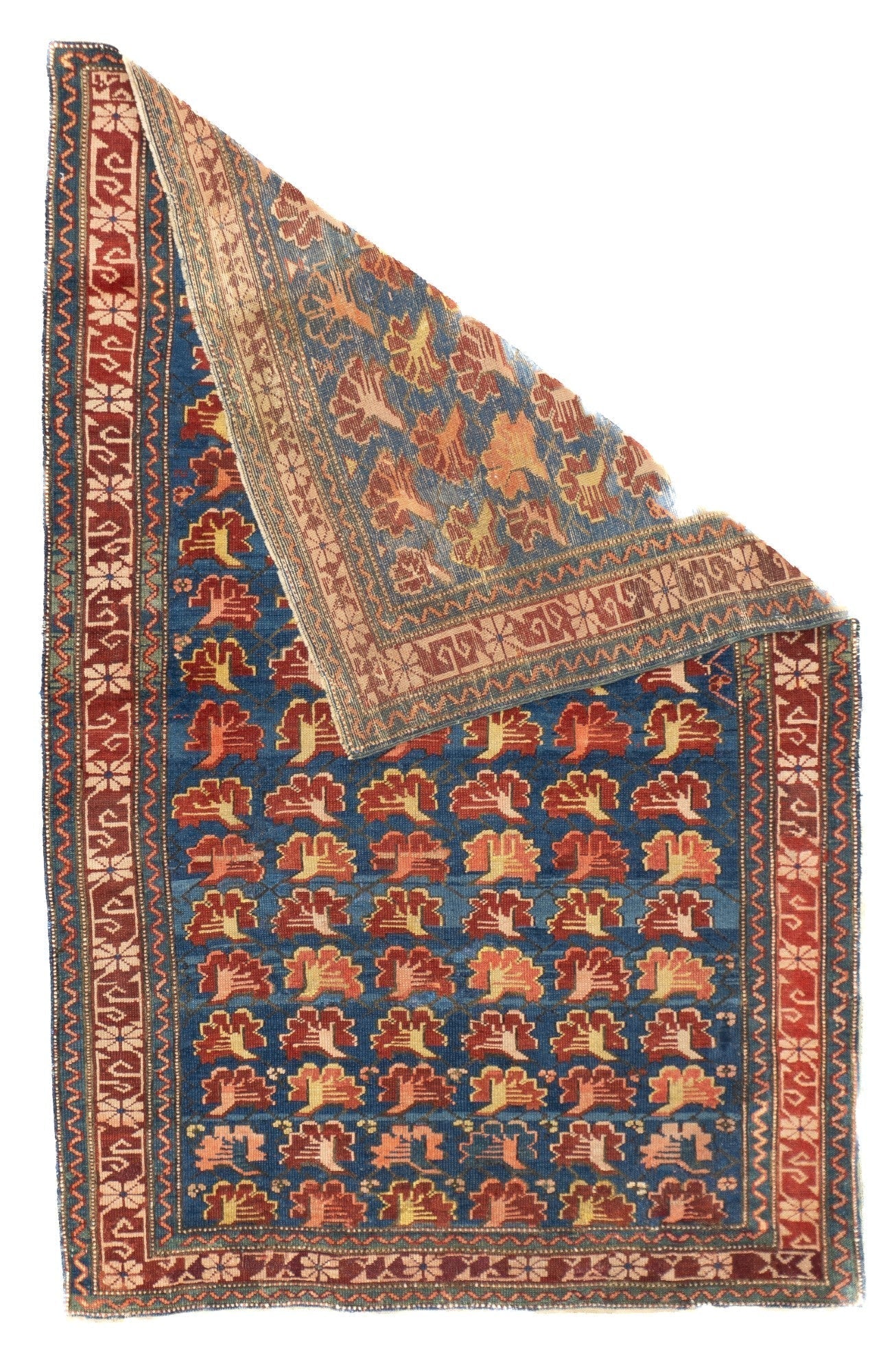 Antique Caucasian Zehour Rug 3'5'' x 5'2''