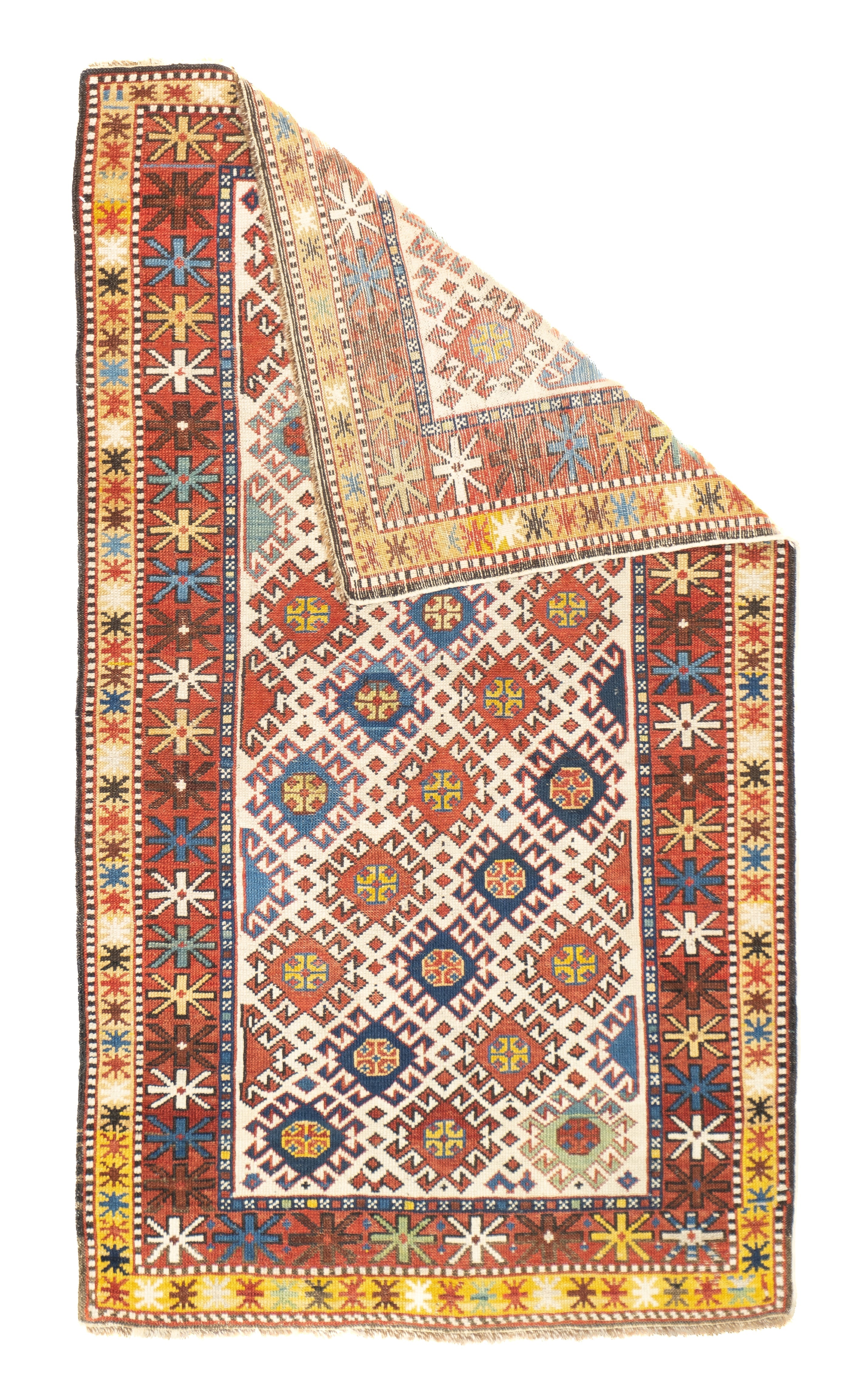 Antique Caucasian Shirvan Rug 2'8'' x 4'9''