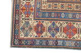 Antique Caucasian Kuba Rug 4'0" x 4'9''