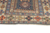 Antique Caucasian Kuba Rug 4'0" x 4'9''