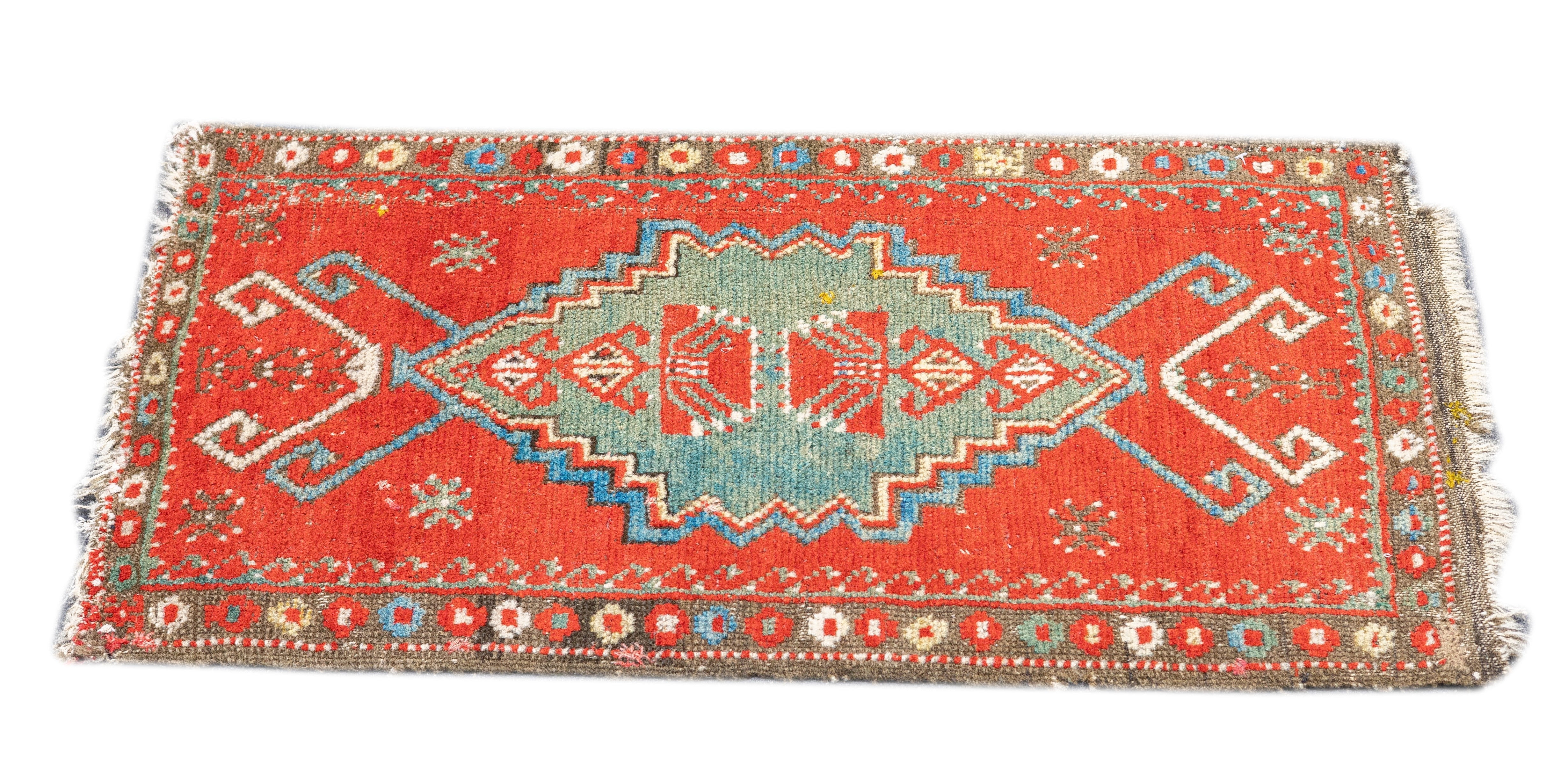 Fine Antique Turkish Konya (one of three) Rug 1'6'' x 2'11''