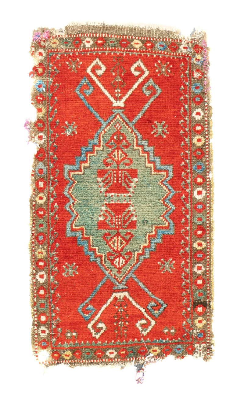 Fine Antique Turkish Konya (one of three) Rug 1'6'' x 2'11''