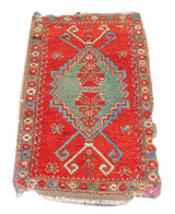 Fine Antique Turkish Konya (one of three) Rug 1'6'' x 2'11''