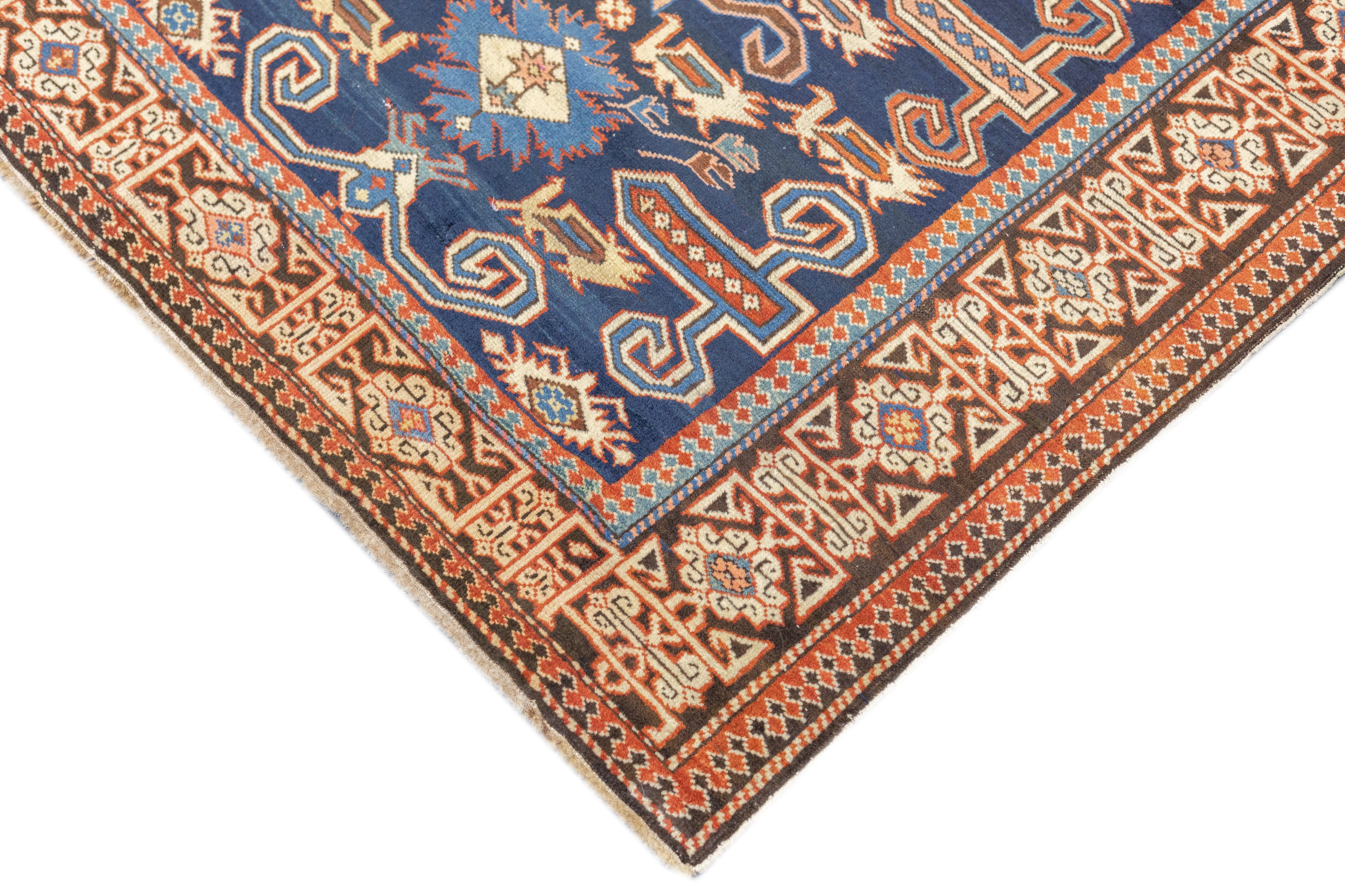 Antique Caucasian Perpedil Rug 2'11'' x 4'3''