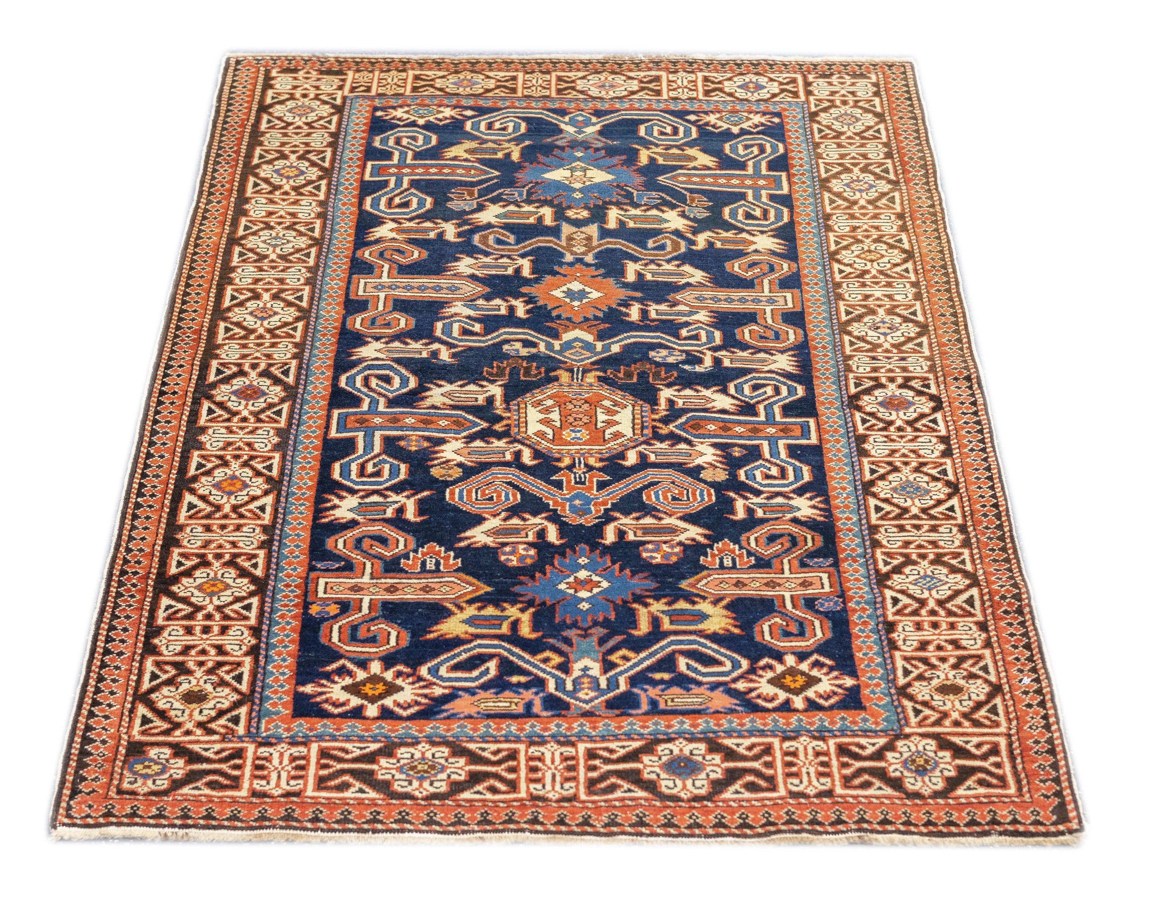Antique Caucasian Perpedil Rug 2'11'' x 4'3''