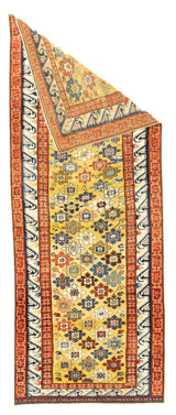 Antique Caucasian Zeyhour Rug 3'3'' x 8'4''