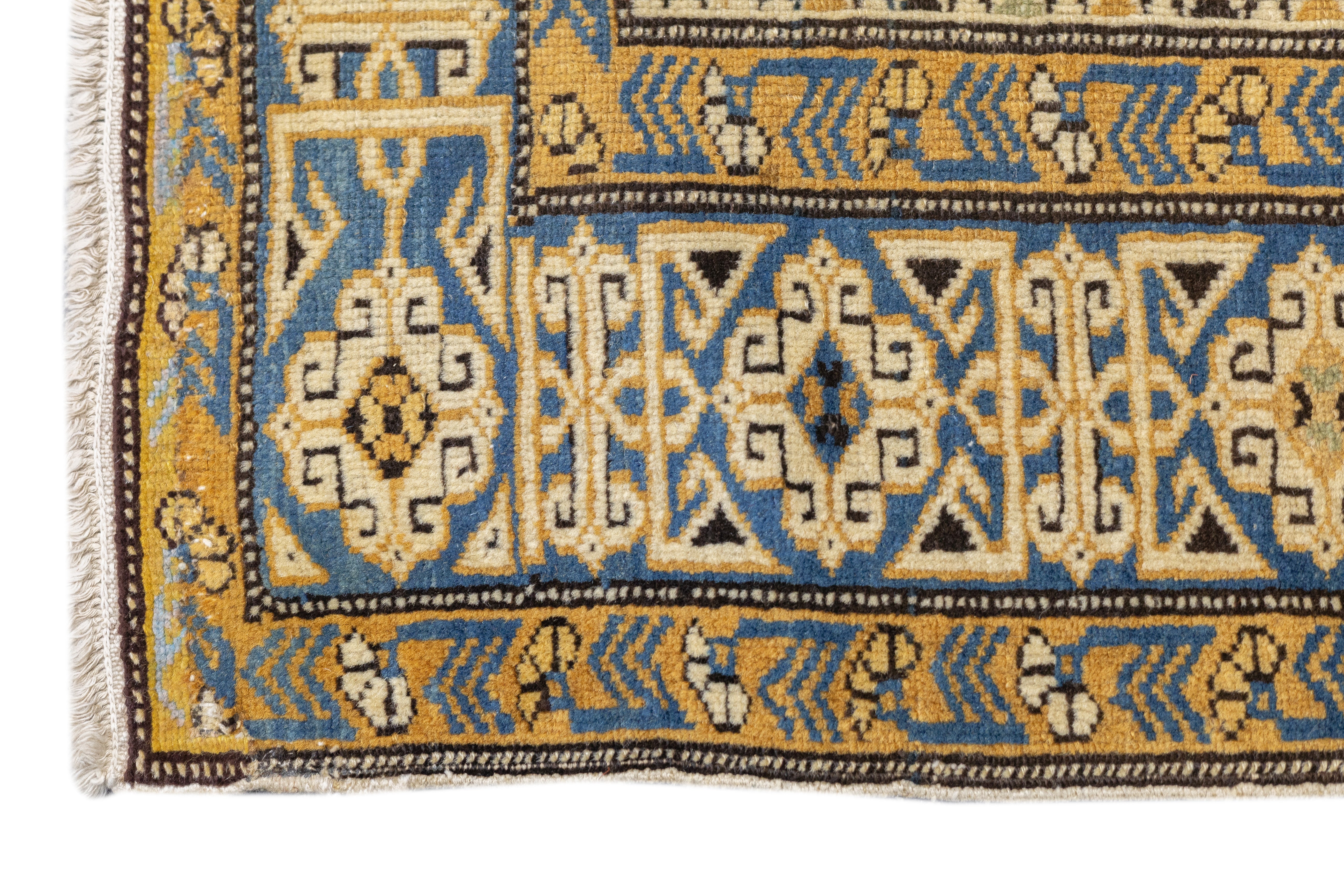 Antique Caucasian Perpedil Rug 3'3'' x 4'11''