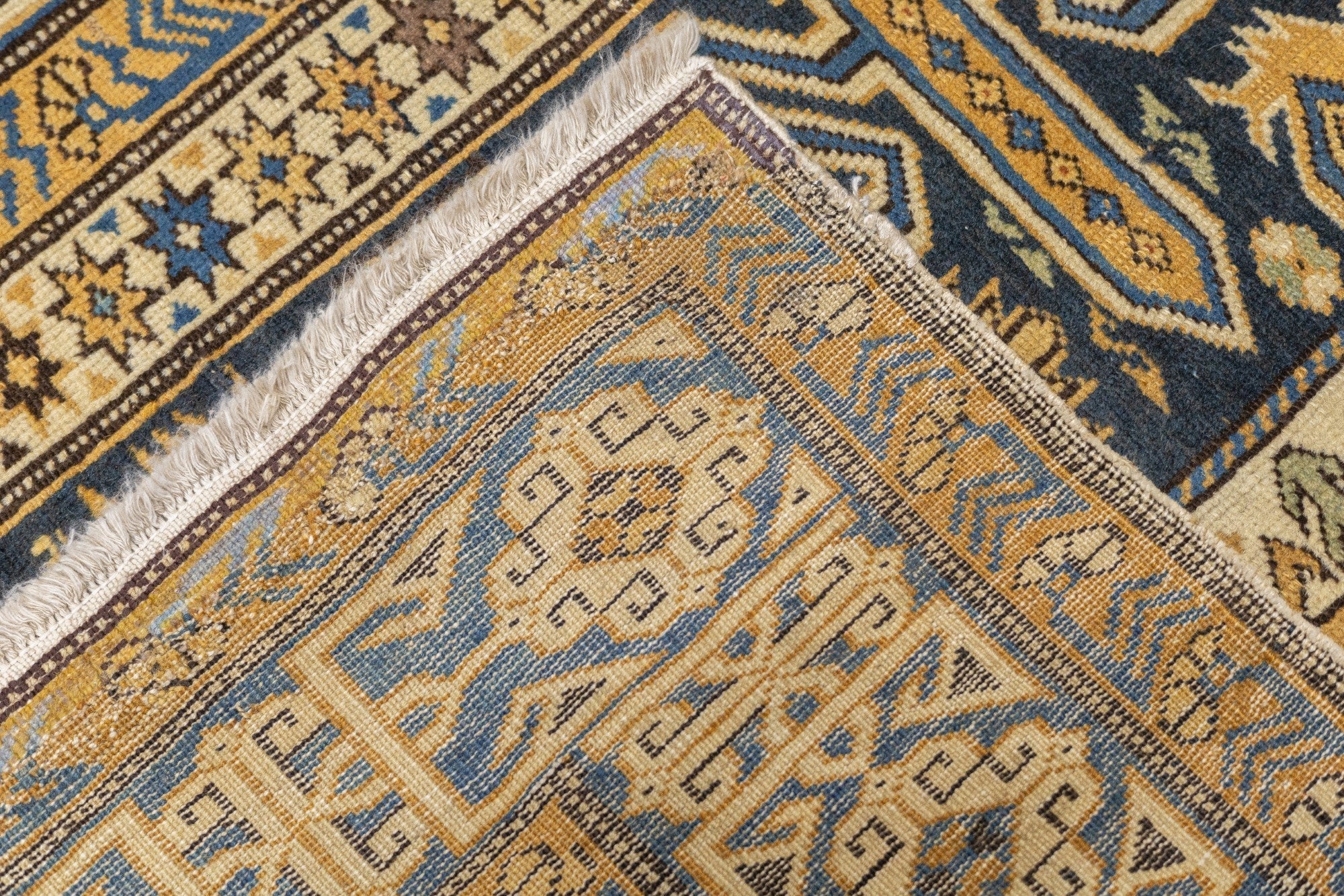 Antique Caucasian Perpedil Rug 3'3'' x 4'11''
