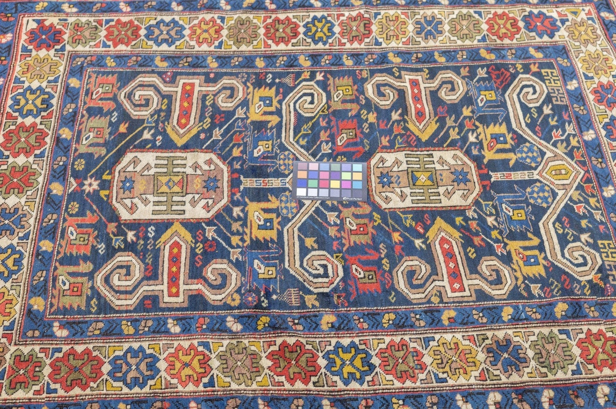 Antique Caucasian Perpedil Rug 3'10'' x 5'0"