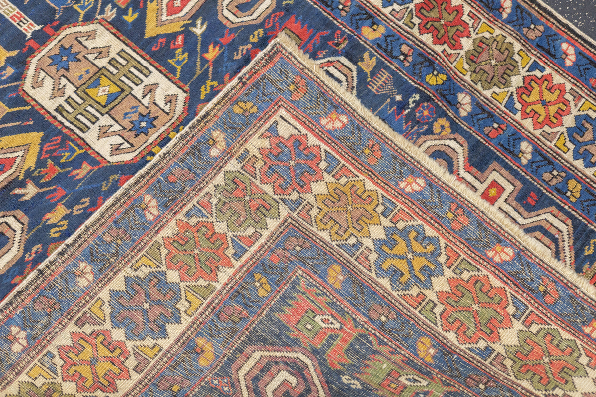 Antique Caucasian Perpedil Rug 3'10'' x 5'0"