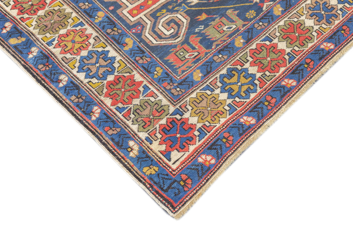 Antique Caucasian Perpedil Rug 3'10'' x 5'0"