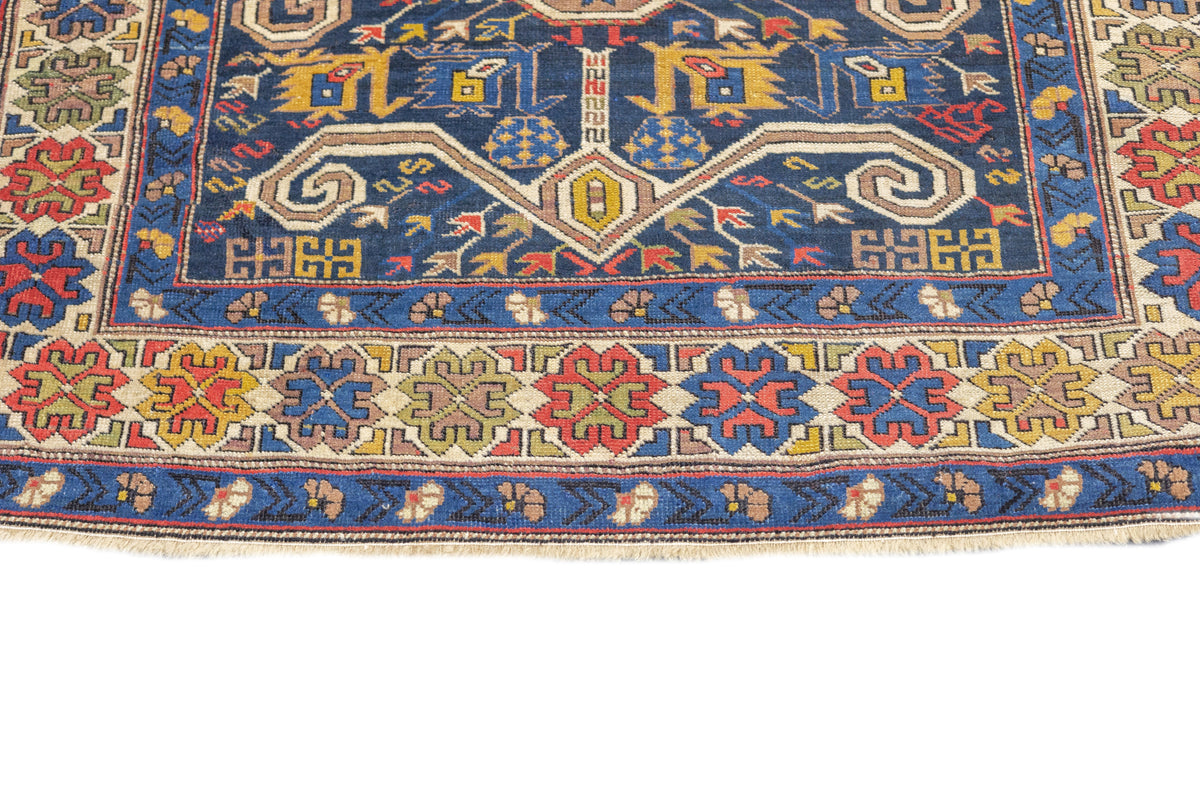 Antique Caucasian Perpedil Rug 3'10'' x 5'0"