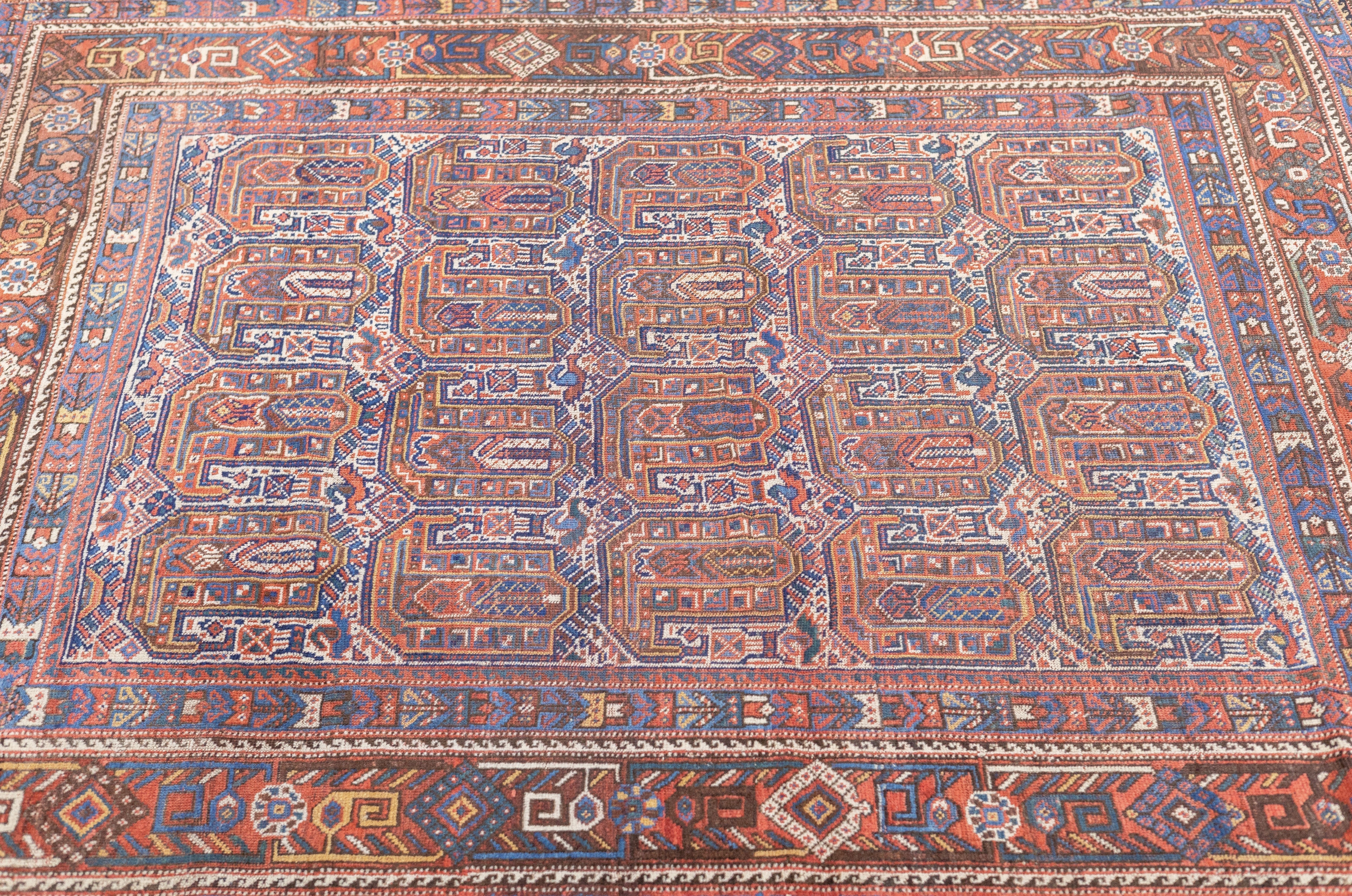 Antique Khamseh Rug 4'10'' x 5'11''