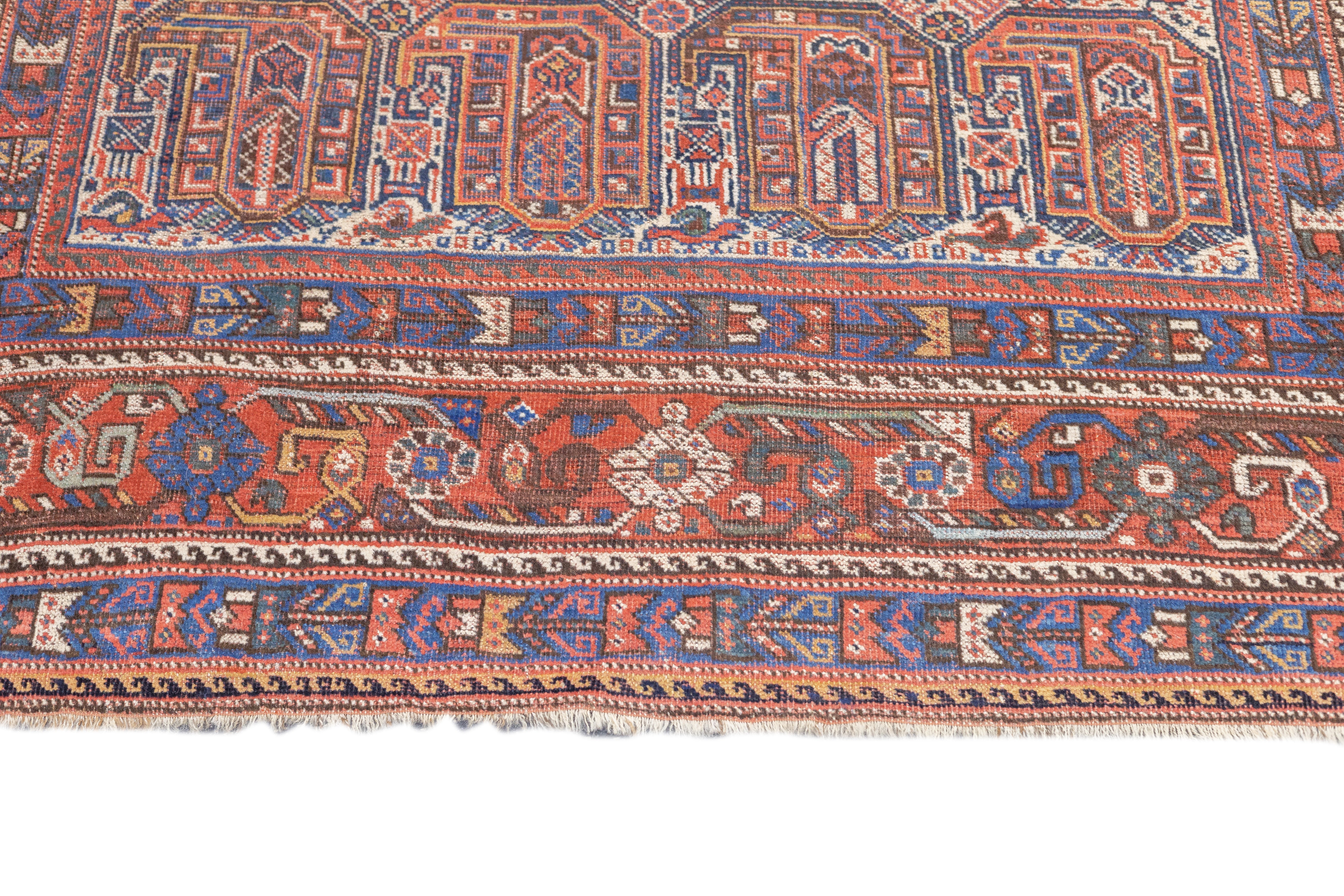 Antique Khamseh Rug 4'10'' x 5'11''