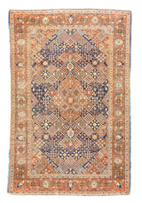 Antique Dabir Kashan Rug 4'2'' x 6'5''