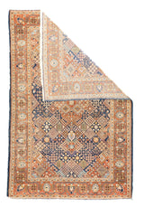Antique Dabir Kashan Rug 4'2'' x 6'5''