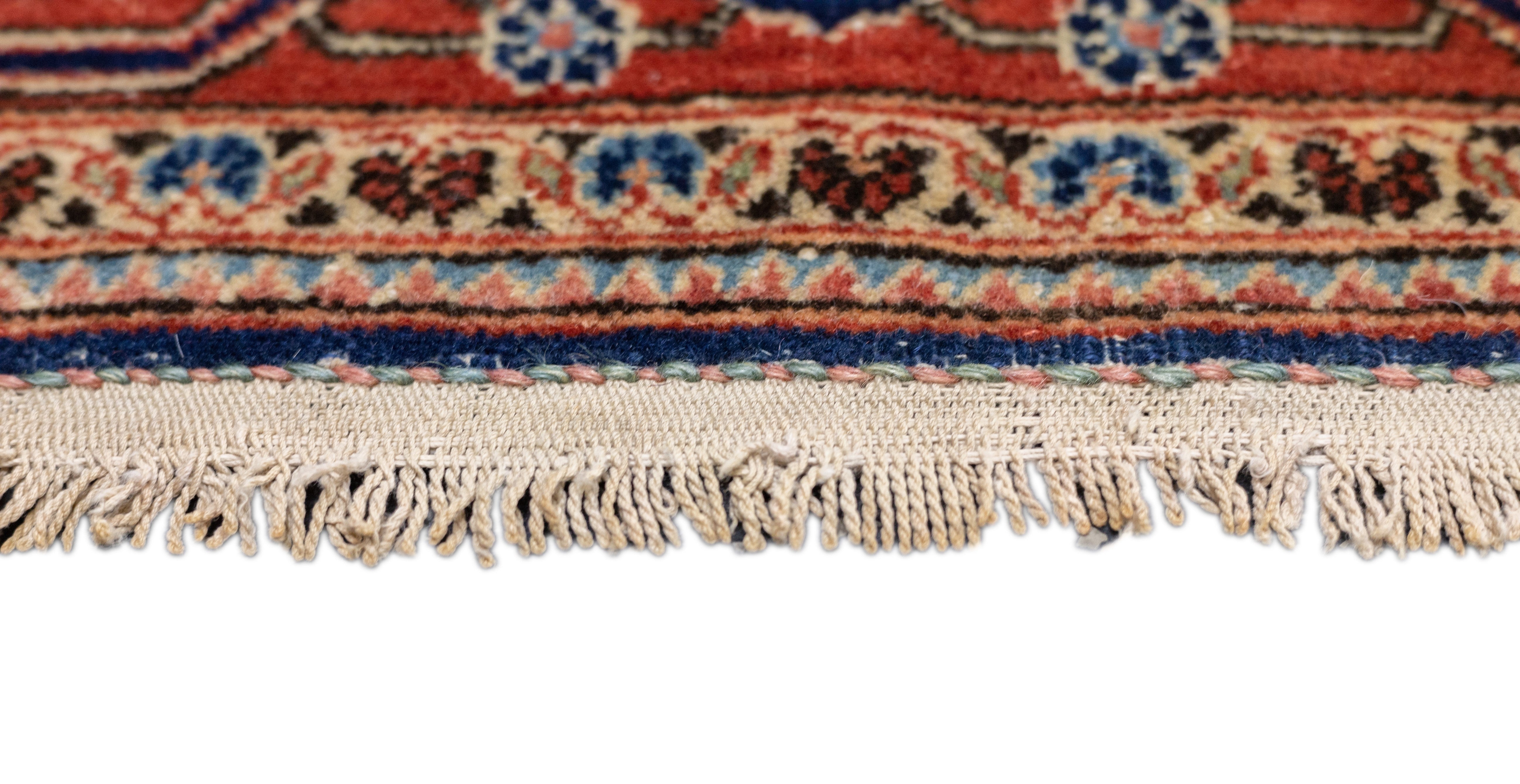 Antique Dabir Kashan Rug 4'2'' x 6'5''