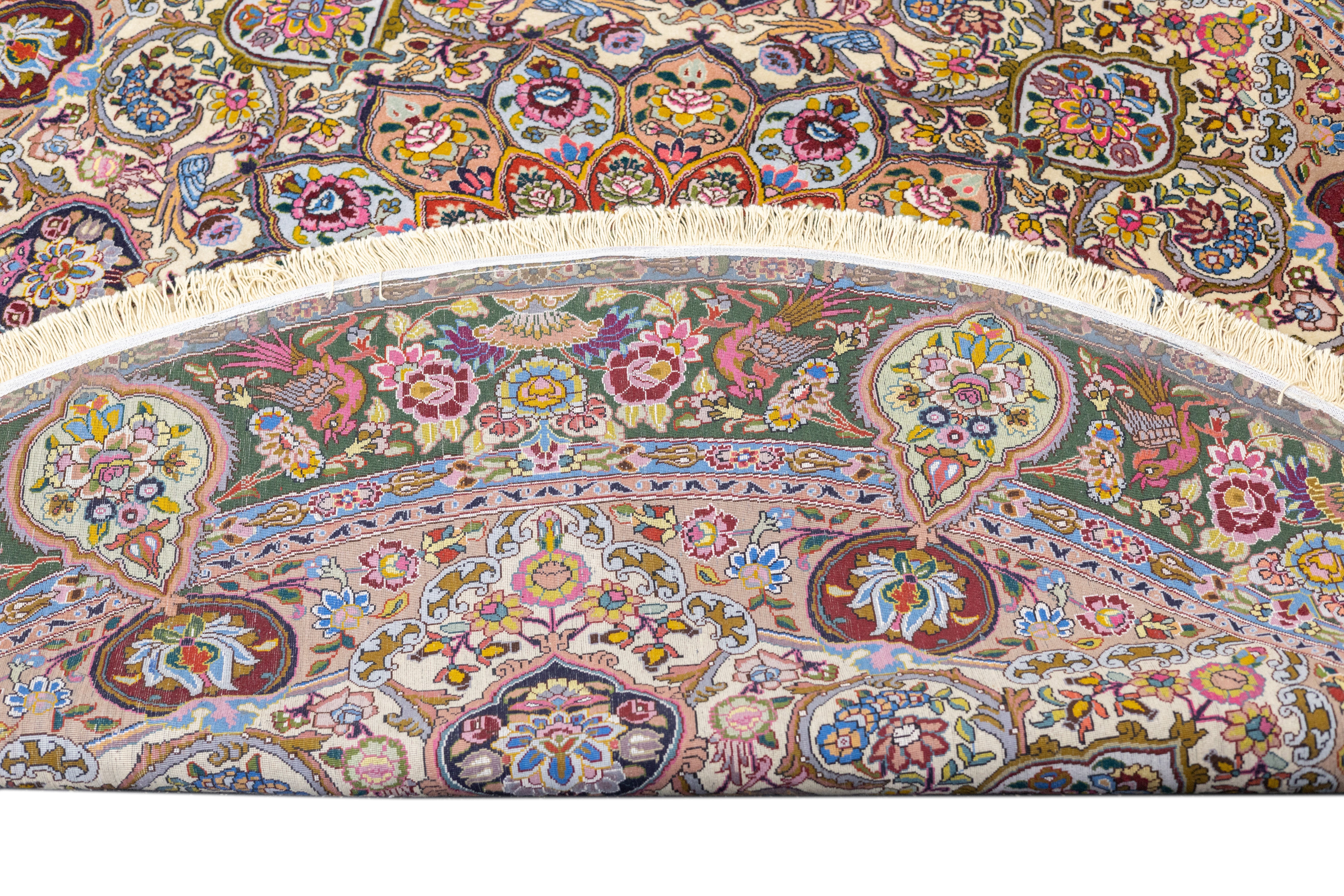 Extremely Fine  Tabriz Wool & Silk Rug 5'11'' x 5'11''