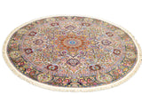 Extremely Fine  Tabriz Wool & Silk Rug 5'11'' x 5'11''