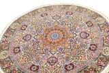 Extremely Fine  Tabriz Wool & Silk Rug 5'11'' x 5'11''