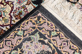 Extremely Fine  Isfahan Wool and Silk Rug 5'3'' x 6'10''