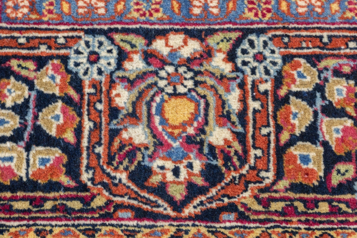 Antique Dabir Kashan Rug 4'5'' x 6'10''