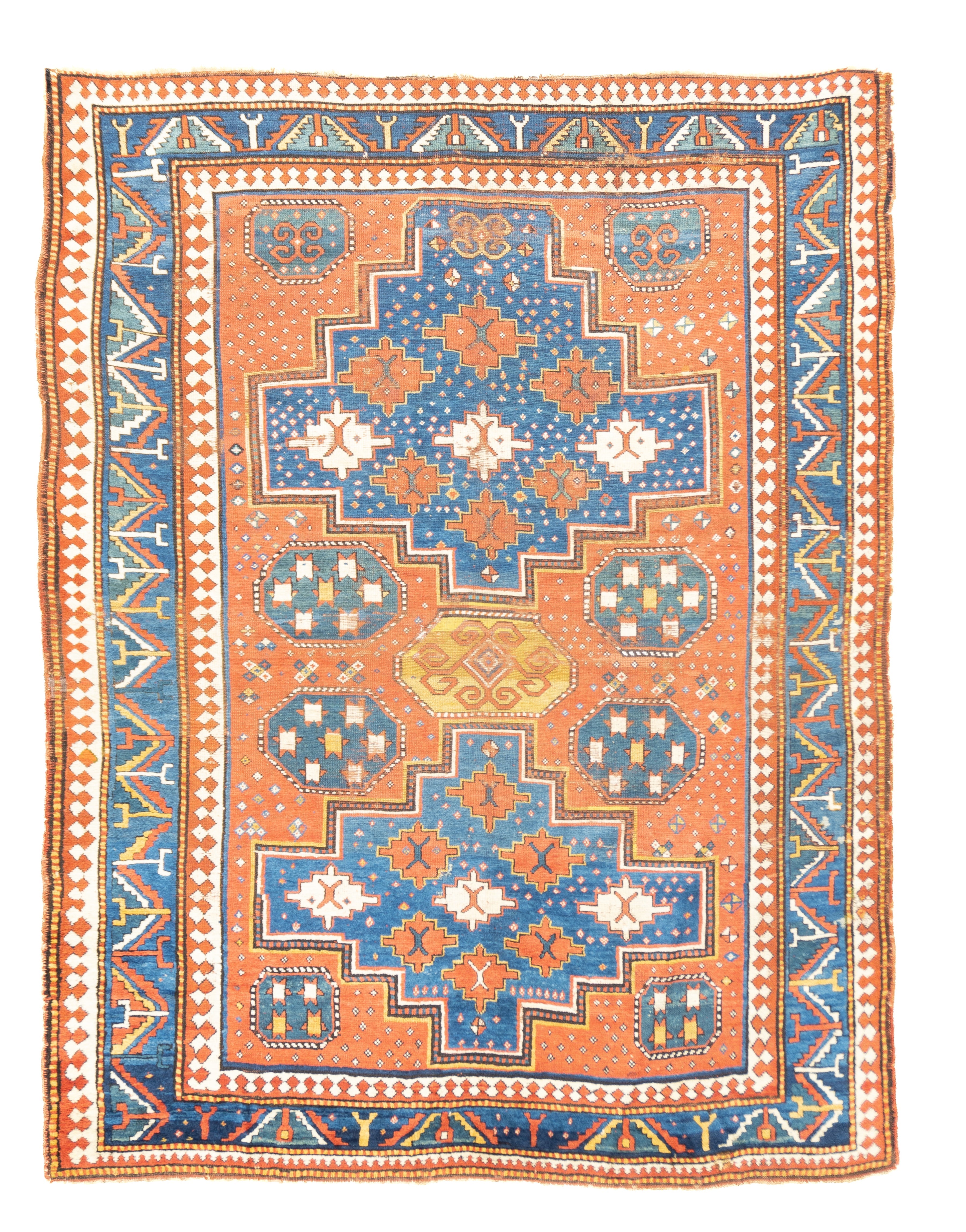 Antique Caucasian Kazak Rug 5'8'' x 7'9''