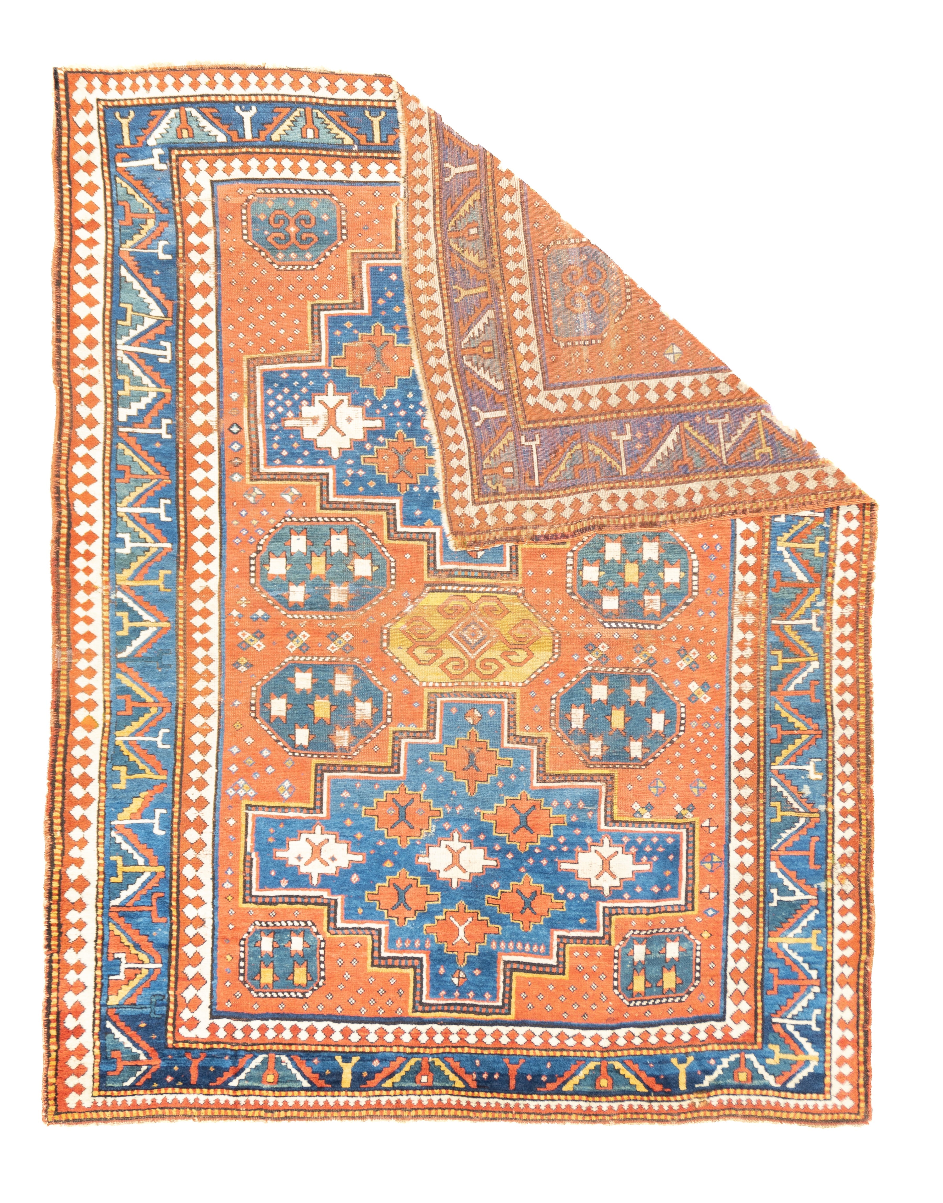 Antique Caucasian Kazak Rug 5'8'' x 7'9''
