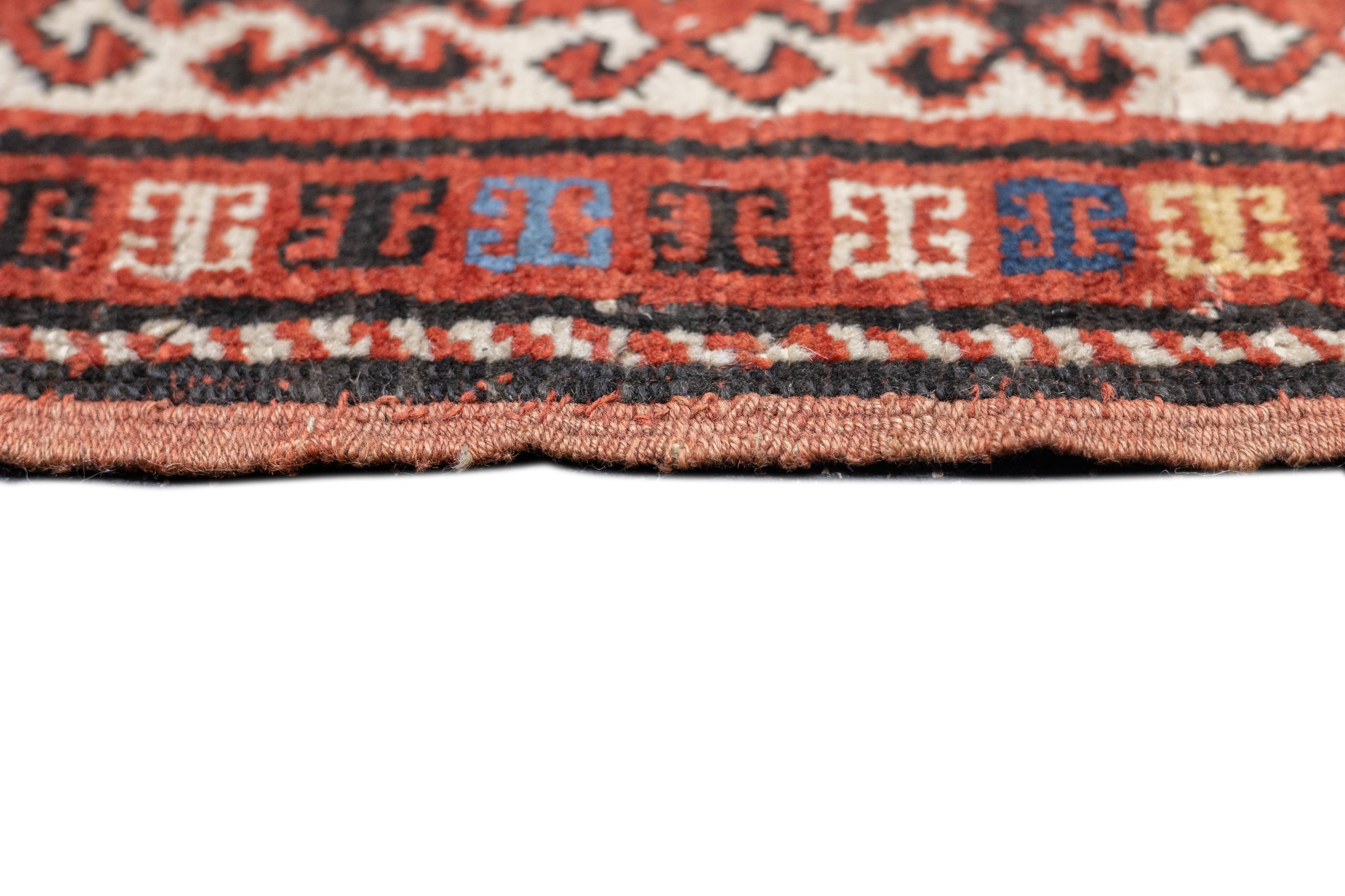 Antique Caucasian Kazak Rug 3'7'' x 5'6''