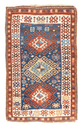 Antique Caucasian Kazak Rug 3'7'' x 5'6''