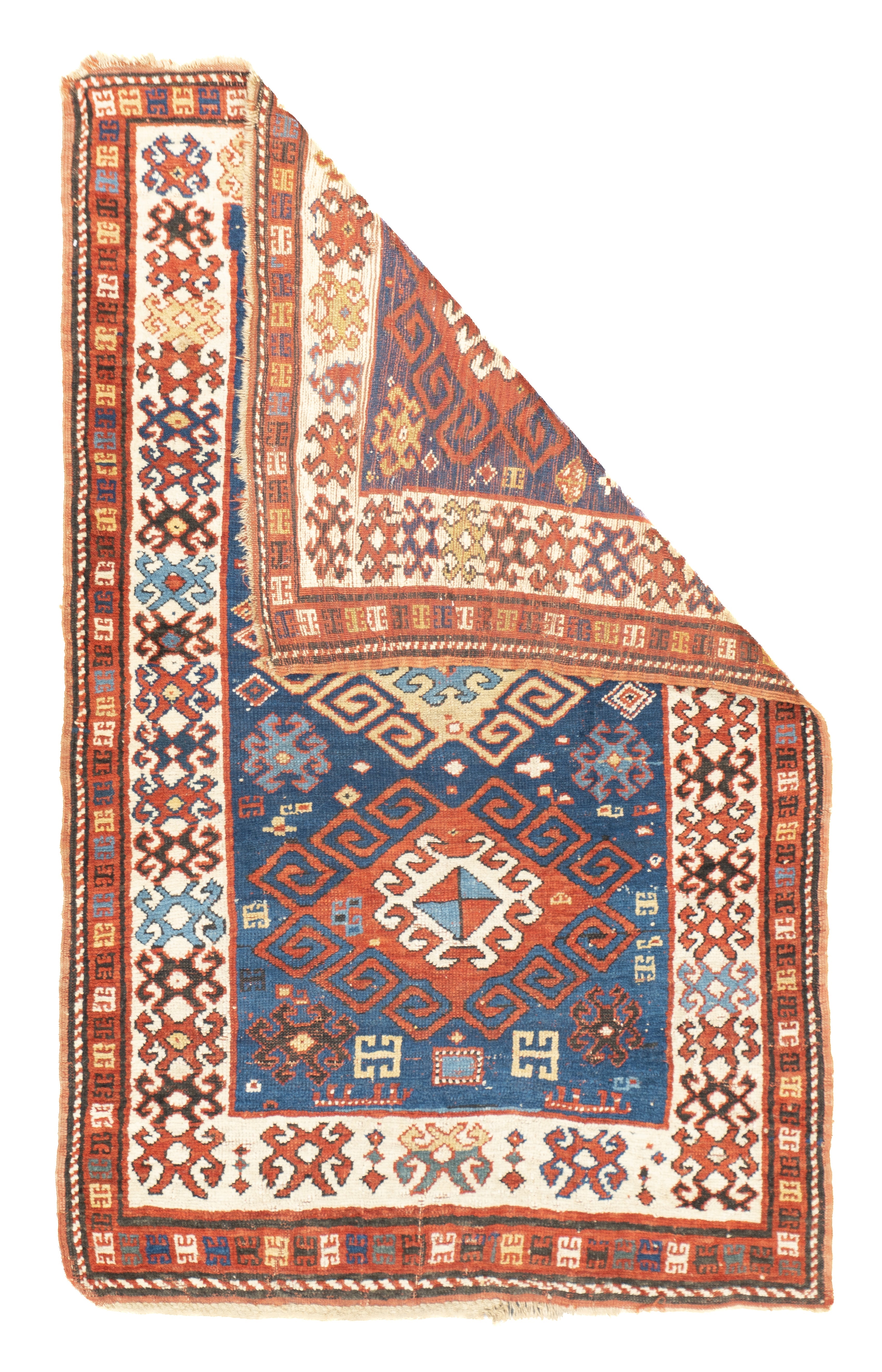 Antique Caucasian Kazak Rug 3'7'' x 5'6''