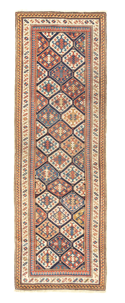 Antique Caucasian Shirvan Runner 3'4'' x 9'6''