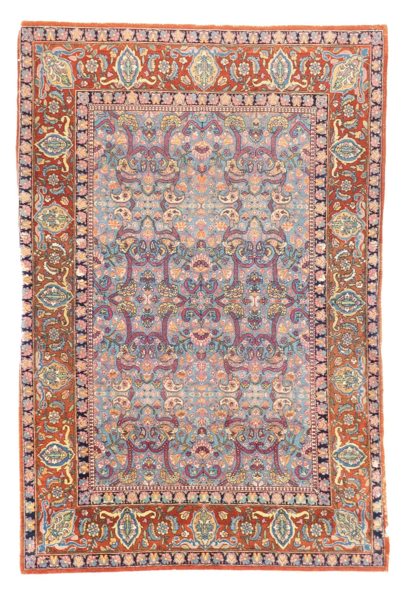 Antique Tehran Rug 4'4'' x 6'9''