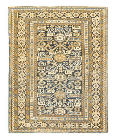 Antique Caucasian Perpedil Rug 3'6'' x 4'6''