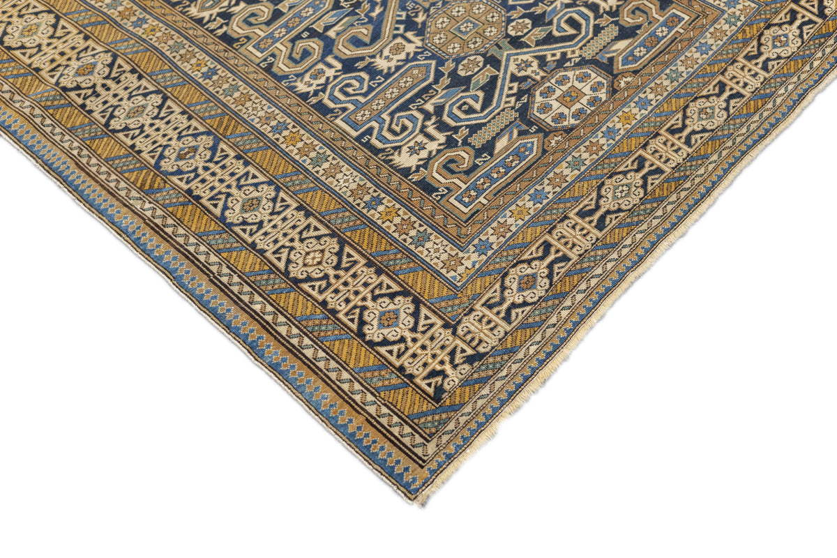 Antique Caucasian Perpedil Rug 3'6'' x 4'6''