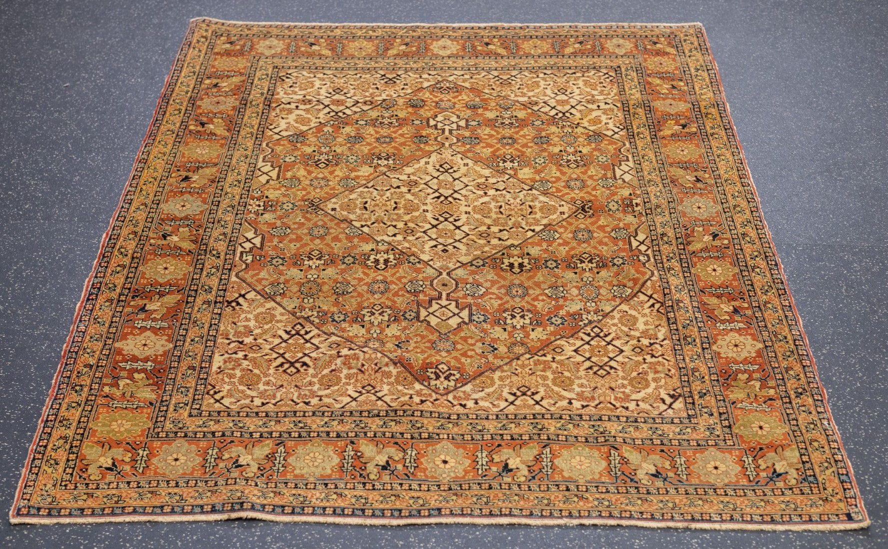 Antique Haji Jalili Tabriz Rug 4'2'' x 5'6''