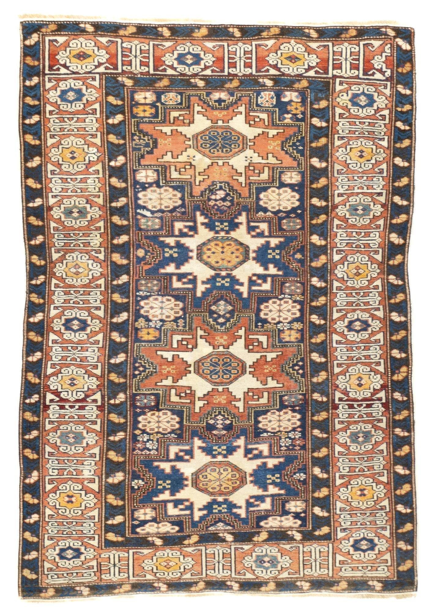 Antique Lezgi Rug 3'7'' x 5'1''