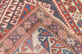 Antique Caucasian Shirvan Rug 4'0" x 9'0"