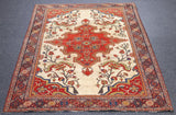 Antique Farahan Sarouk Rug 4'2'' x 6'3''