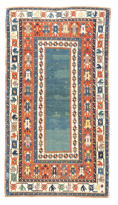 Antique Caucasian Talish Rug 4'4'' x 8'0