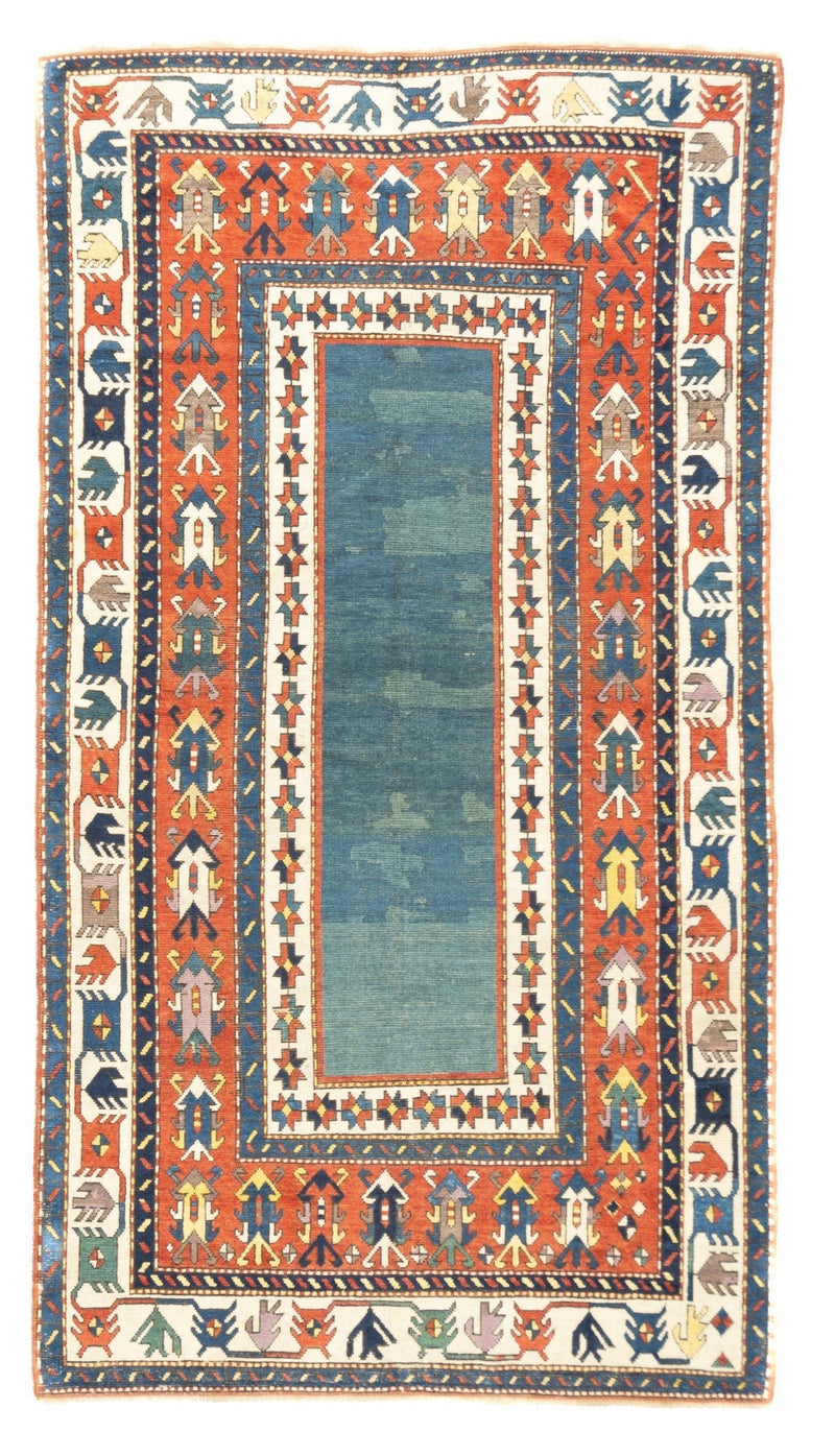 Antique Caucasian Talish Rug 4'4'' x 8'0