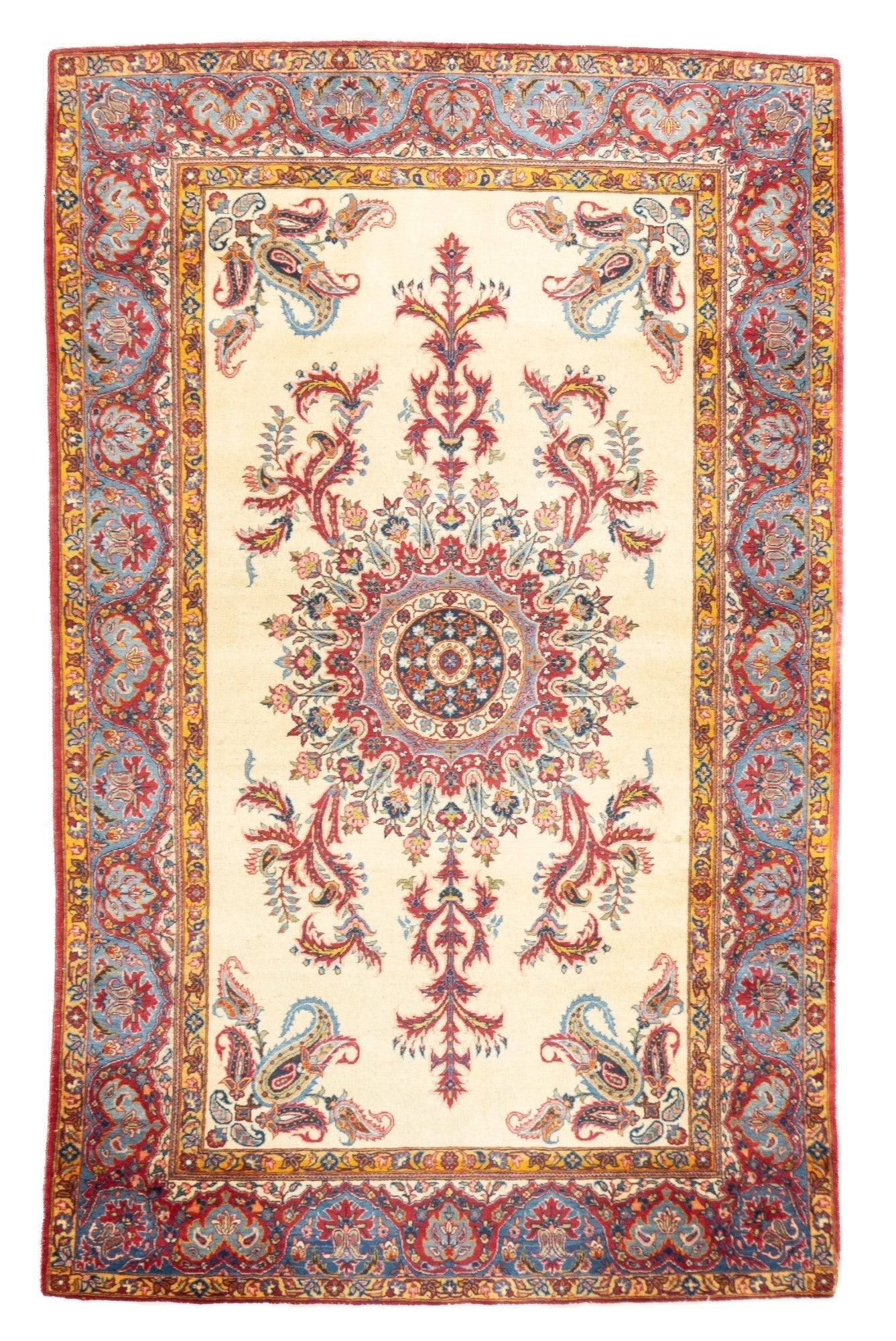 Antique Qum Rug 4'5'' x 7'1''