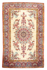 Antique Qum Rug 4'5'' x 7'1''