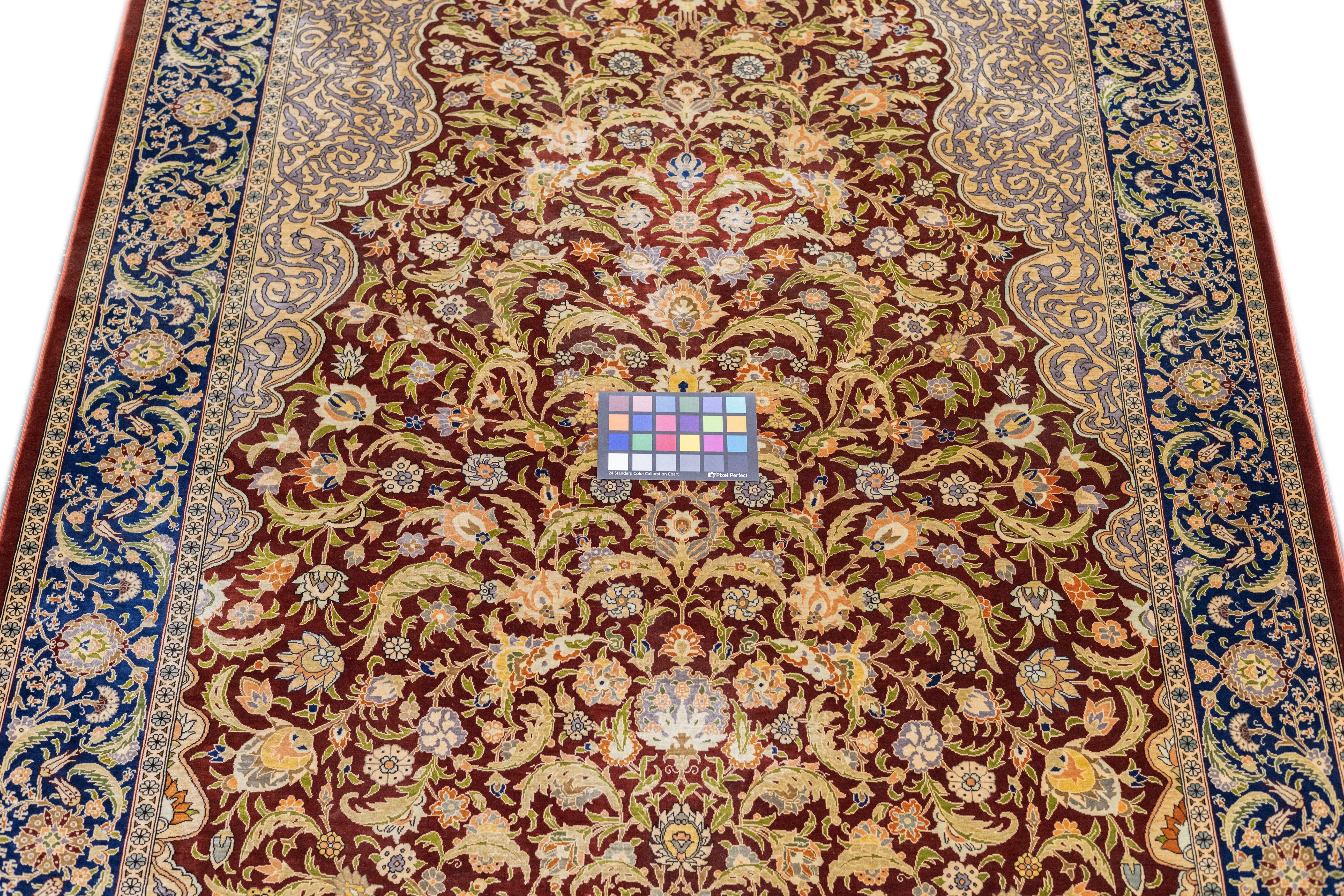 Antique Silk Hereke Rug 4'1'' x 5'11''