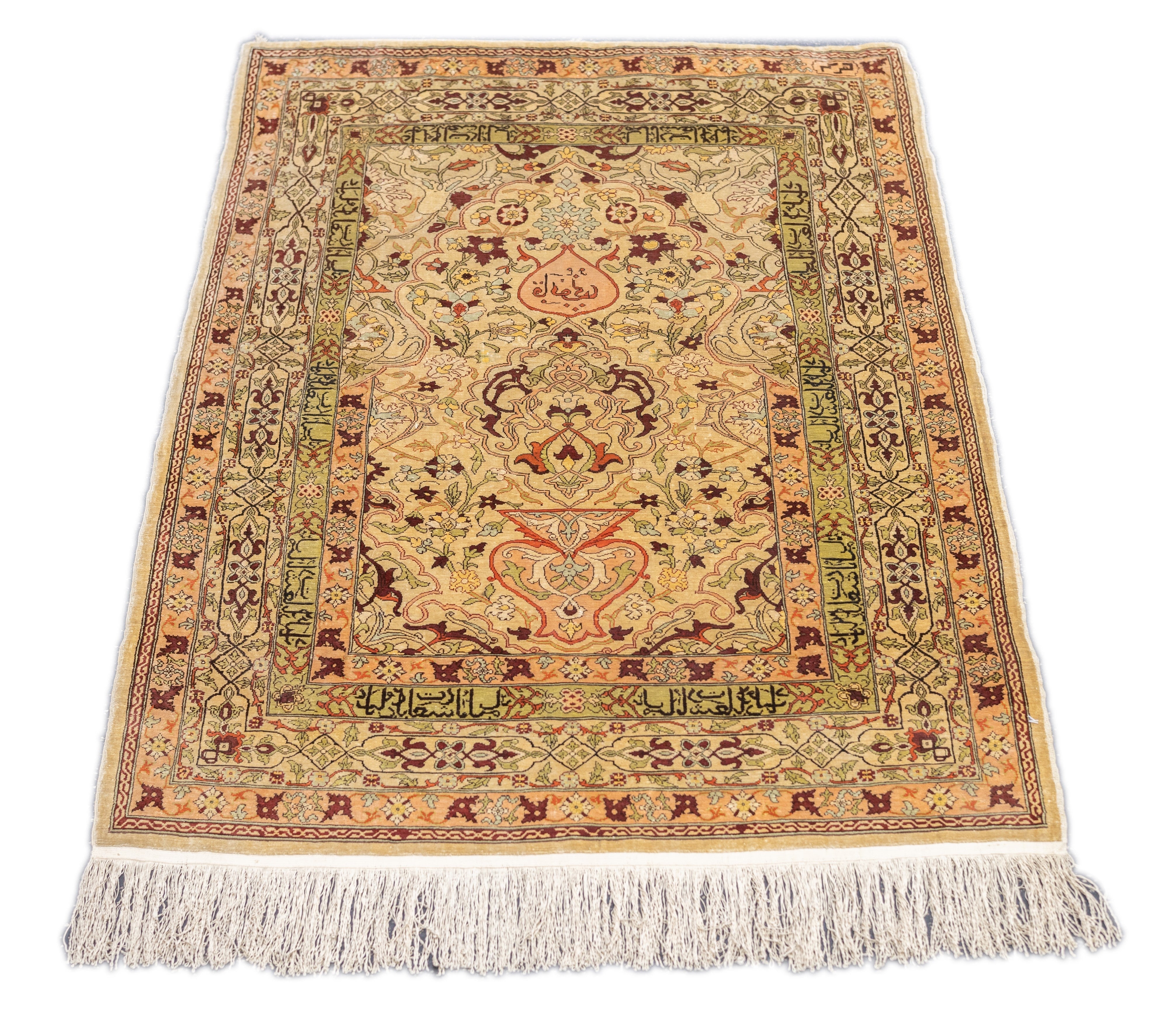 Antique Silk Hereke Rug 2'8'' x 3'8''