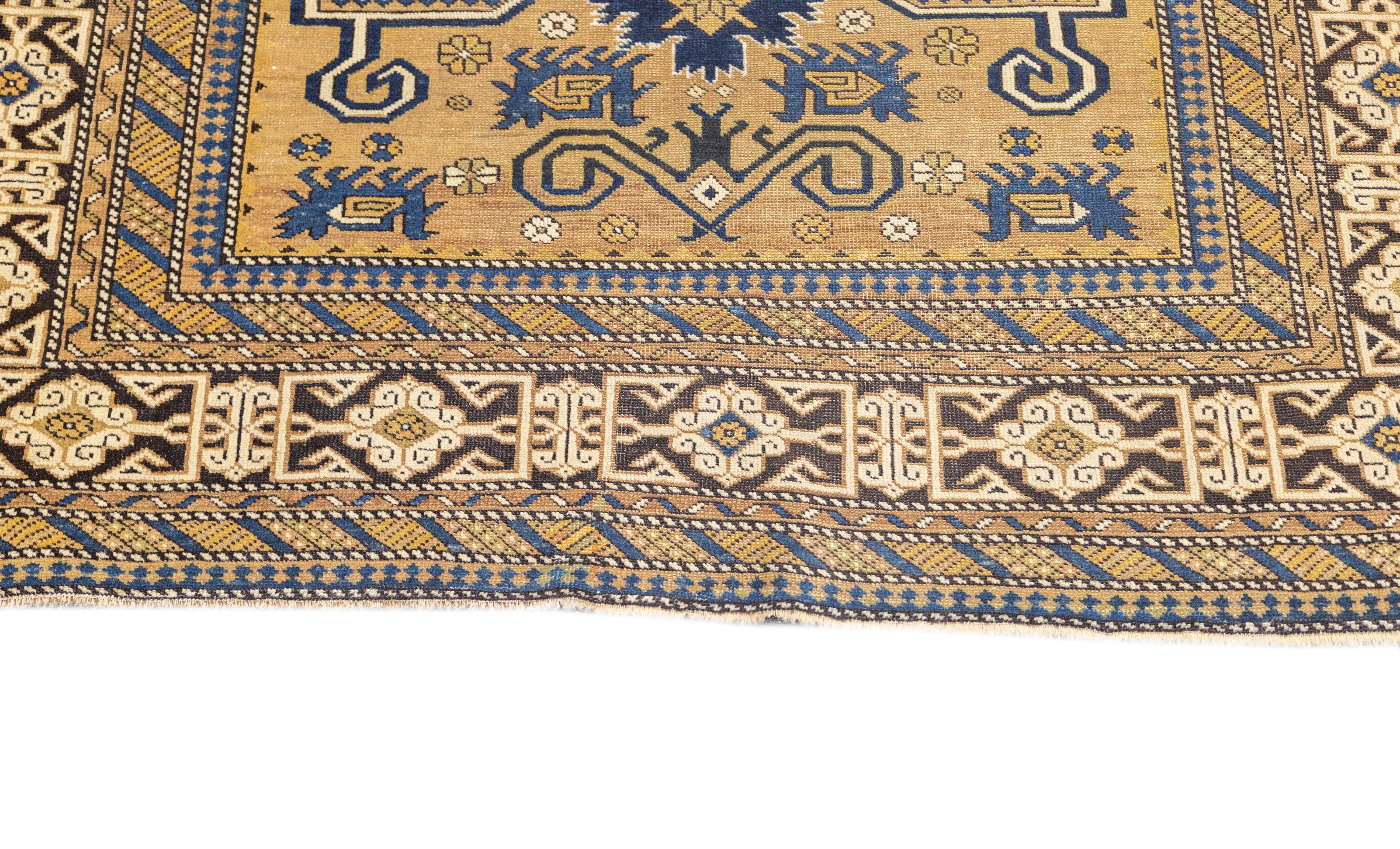 Antique Caucasian Perpedil Rug 3'11'' x 6'5''